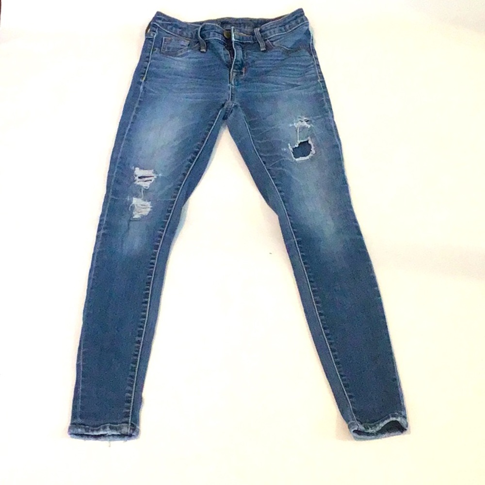 Blue Skinny Fit High Rise Jeggings